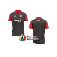 POLO T shirt WANGKI LEAGUE 3 INDONESIA/ (LOGO: PSSI - LEAGUE 3 - LEAGUE 3 INDONESIA, BACK - LEAGUE 3