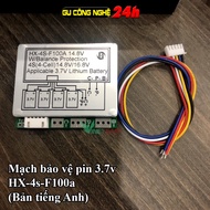 Mạch Bảo Vệ BMS Cho Pin Sắt LiFePO4 3.2V 4S 100A (HX-4S-F100A) - Hệ 4 Cell Nối Tiếp