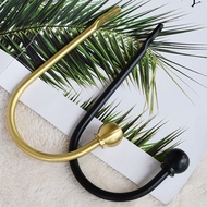 Simple Modern Brass Curtain Wall Hook Hook Punch-Free Free Hanging Ball Tassel Hook Accessories Wall