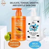 DW Papaya Lotion and DW Milk Whitening Hand&Body Lotion 300ml