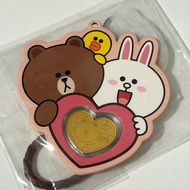 Line friends 周大福 金幣 金章 Brown 熊大