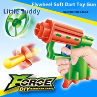 Little Buddy Soft Bullet Gun Toys Children's Toy Pistol Model Gun Boys Gift Soft Bullet Gun Toy Continuous Shooting Revolver Gun Sponge Suction Cup Bullet Nerf Gun Toys For Kid