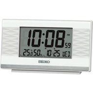 [Powermatic] Seiko QHL094 QHL094W Digital Beep Alarm Snooze Thermometer Hygrometer Digital Clock