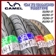 CAMEL Tubetype Tyre Diamond Maxxis Pakai Tiub CM72 50/90 60/90 70/90 80/90-17 AMT TUBELESS 70/90-17 