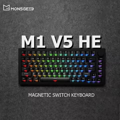 MONSGEEK M1 V5 HE Gaming Keyboard Magnetic Switch Rapid Trigger RT0.005mm 8K Polling Rate RGB Alumin