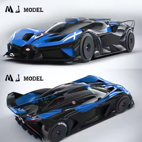 [PreSale] MJ-Models 1:64 M3 E46 GTR NFS Silver Blue Need For Speed Bolide Blue Diecast Model Car