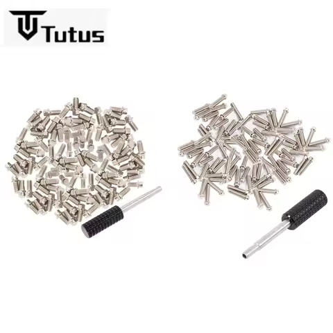 100pcs 1.9'' 2.2'' Wheel Rim M2 M3 Steel Scale Beadlock Ring Screws For 1/10 RC Crawler Car TRX4 Axi
