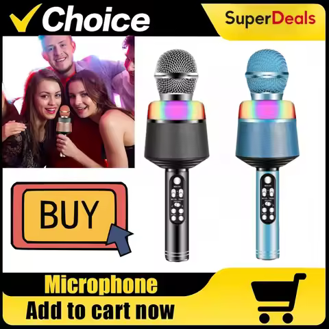 Professional Wireless Karaoke Microphone with Speaker , Karaoke Machine Featuring Surround Sound Sur