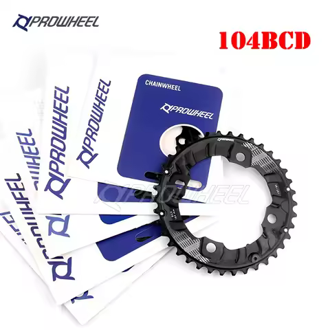 PROWHEEL 64BCD 104BCD MTB Bicycle Sprockets Double Chainwheel 26T 28T 36T 38T Chainring Mountain Bik