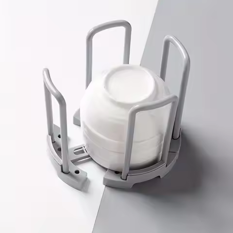 Household Dish Storage Drainer Busket, Desktop Cup Shelf Cabinet Dishes Rack Plate Storage Tool Cupb