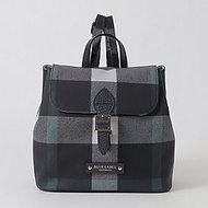 [Direct From Japan] Crestbridge Blue Label Checked PVC Backpack Navy