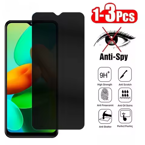 1-3Pcs Privacy Tempereed Glass Screen Protector for Xiaomi Mi 9i 9T 10i 10 Lite Zoom K40 9C NFC Note