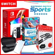 【Nintendo 任天堂】Switch OLED主機+Sports 運動+體感全配套件▾贈2好禮