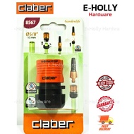 EHOLLY CLABER 8567 Garden Hose Connector 5/8” (15mm) Automatic Coupling W / Aquastop