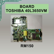 TOSHIBA 40L3650VM MAIN BOARD POWER BOARD toshiba 4l3650vm