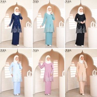 BAJU KURUNG MODERN LACE NOURA BABY BLUE NAVY BLUE DUSTY GREEN KHAKI LAVENDER DUSTY PURPLE NUDE BAJU TUNANG BAJU NIKAH