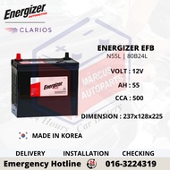 ENERGIZER EFB N55L | 80B24L AUTOMOTIVE CAR BATTERY