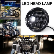 7" inch Motorcycle Head light Lamp DRL LED Round Light For Harley Cafe Racer