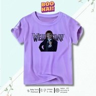 Boohai Agnes Wednesday Addams Kids T-Shirt – Premium Baby Terry Cartoon T-Shirt DTF Screen Printing 
