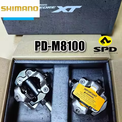 SHIMANO XT PD-M8100 All-Terrain Pedals - Dual Sided SPD for XC Riding and Cyclocross Bicycle Accesso