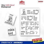 Waterproof Asbun Meme Theme Sticker Pack, Free Cutting / Vol 4