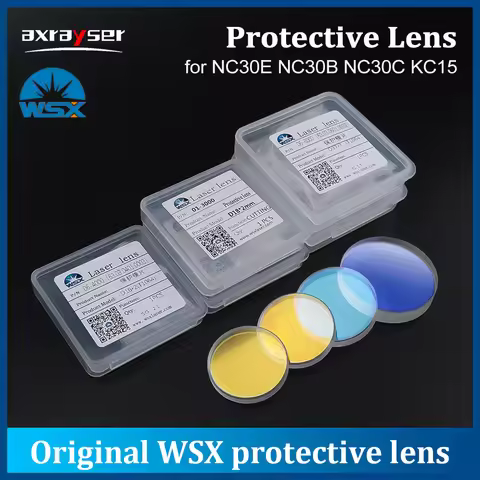 WSX Original Laser Lens 30x5 Protective Windows 4KW 1064nm JGS1 Fused Silica Optical 18x2 20x2 For F