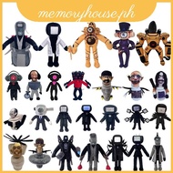 New Skibidi Toilet Plush Toy Titan TV Man Monitor TV Game Soft Stuffed Toy Kids Christmas