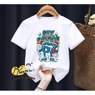 Italian Brainrot 67 Six Seven Meme Printed T Shirt Girls/Boys Christmas Gift T-Shirt