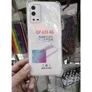 OPPO A55 (4G) transparent shockproof phone case with 4 corners