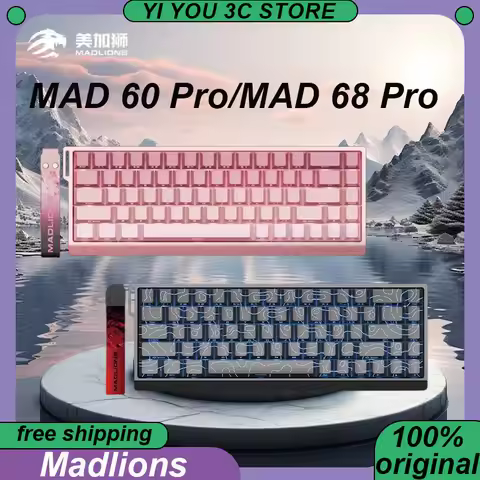 FGG Madlions MAD60 MAD68 HE Mechanical Keyboard 61Keys68Keys Hot Swap Fast Trigger PC Esports Keyboa