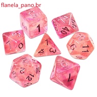 Purple Pink Mixed Two-Color Chameleon Board Game DND Dice Dragon and Earth Running Group Multi-Faced