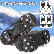 YURUYI 1 Pair Shoes Crampons, Spike Anti-Slip Ice Gripper Spike,  5/8 Teeth Universal Spike Grips Cl