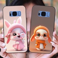 Samsung s8 / ss s8 plus / ss s8 + Case With cute Rabbit Print Set b1430