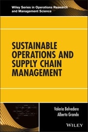 Sustainable Operations and Supply Chain Management Valeria Belvedere