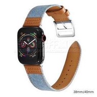 【牛仔錶帶】38mm/40mm Apple Watch Series 1~6 iWatch智慧手錶錶帶/經典扣式錶環/替換式/有附連接器-ZW