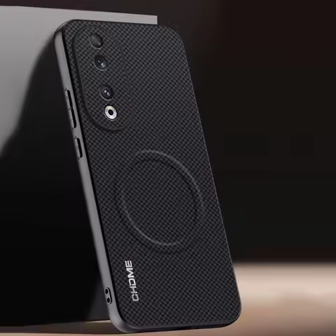For Honor 90 Case Luxury Car Magnetic Holder Phone Case For Honor 90 5G Honor90 Silicone Shockproof 