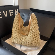 Bohemian Style Straw Bag Raffia Woven Bag Seaside Shoulder Bag Diagonal Straw Bag Handmade Female Su