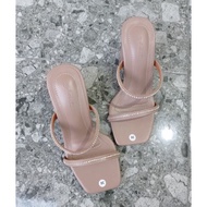 YICKCOLLECTION | DIAMOND BLOCK HEELS 7CM