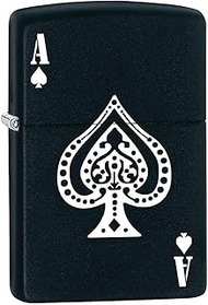 Zippo Lighter: Ace of Spades - Black Matte 77049