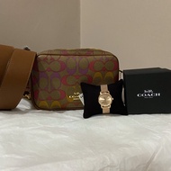 combo coach crossbody bag & wlcoach watch