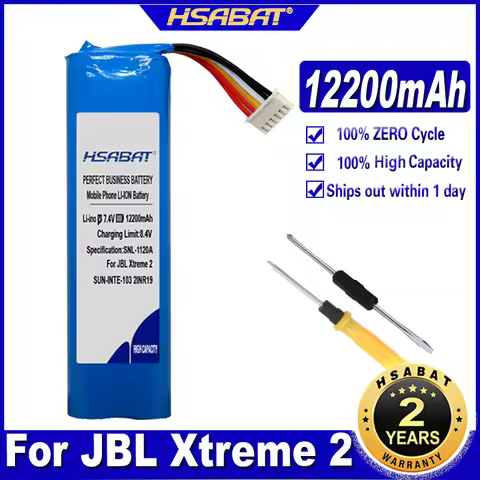 HSABAT SUN-INTE-103 2INR19/66-2 ID1019 12200mAh Battery for JBL Xtreme 2 2nd Player / xtreme3 xtreme