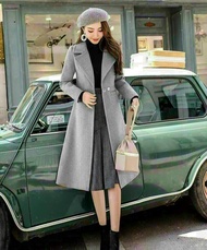 Áo Khoác Dạ Nút Bấm Dáng Dài Sang Trọng - Glady G80 - Áo Khoác Dạ Nữ Dáng Dài Phối Nút Bấm Siêu Sang