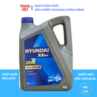 Dầu nhớt ô tô máy dầu HYUNDAI XTEER DIESEL D500 10W30 - CI4- 6L