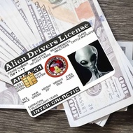 Funny UFO operator Credit Card Debit Card Waterproof Sticker Bank Bus Card Protective Film Sticker