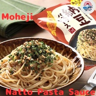 Moheji Just Mix Natto Pasta Sauce - 2 servings (53g total: 22g sauce x 2 packets, 4.5g topping x 2 p