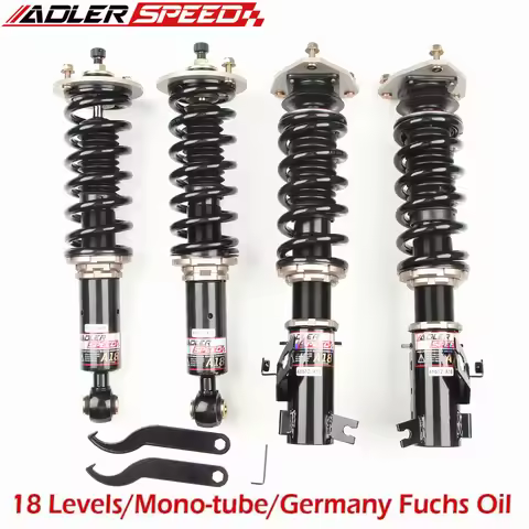 ADLERSPEED 18 Ways Coilovers Shock Springs Lowering Kit For 95-99 Nissan Sentra B14 & 200sx B14