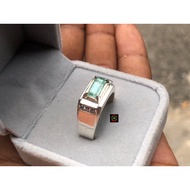 cincin batu zamrud colombia asli