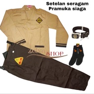 Boy's alert Scout uniform set, long alert shirt, scout trousers