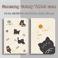 Cartoon Samsung Galaxy Tab A8 10.5 SM-X200 X205 Case Samsung Tab S6 S7 T970 T975 S6 Lite Leather Tab