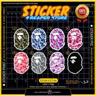 STICKER BAPE LOGO PANTUL CAHAYA